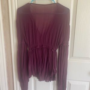 Free People Pleated Blouse - EUC